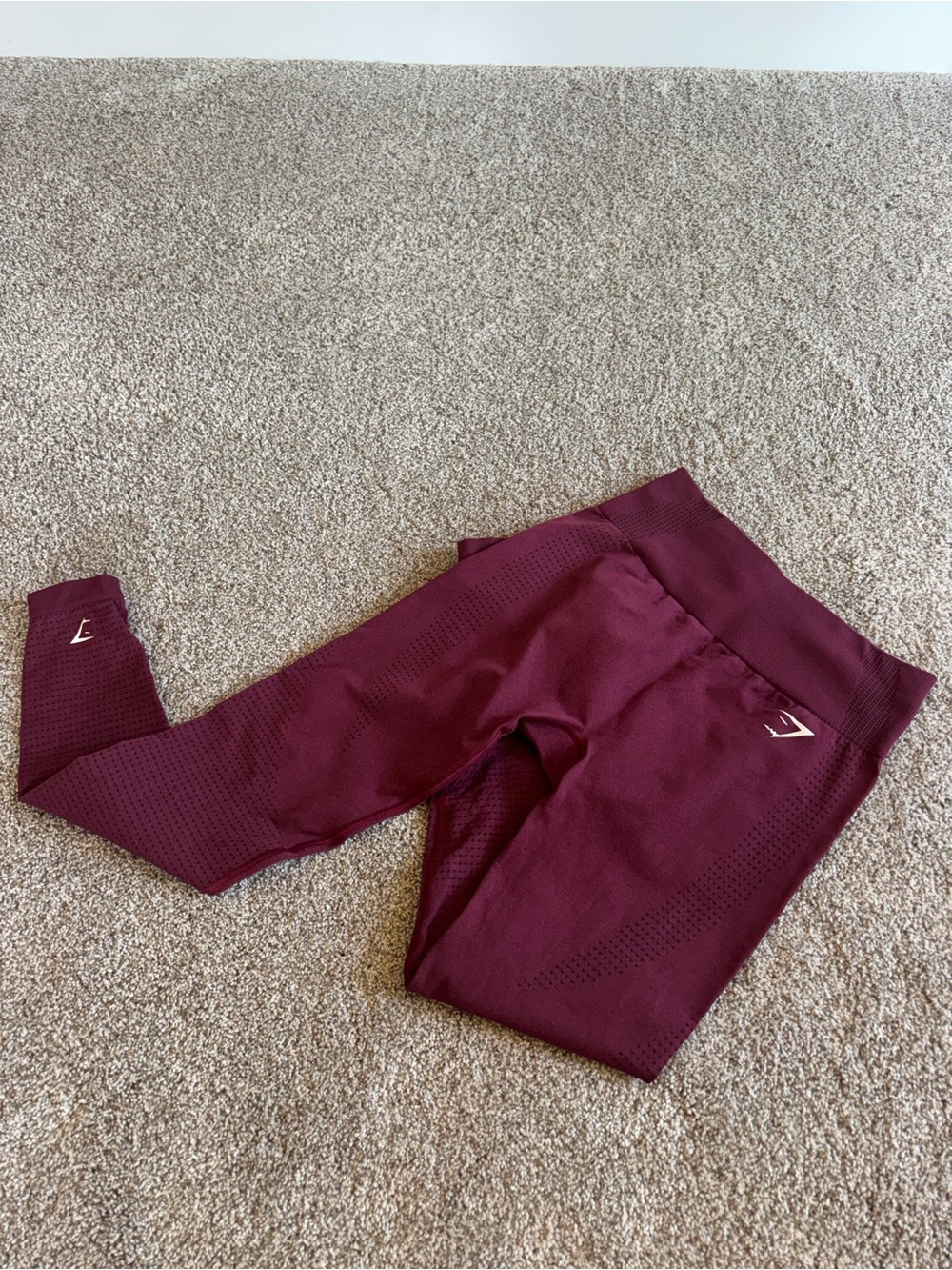 Gymshark Seamless Leggings in Burgundy